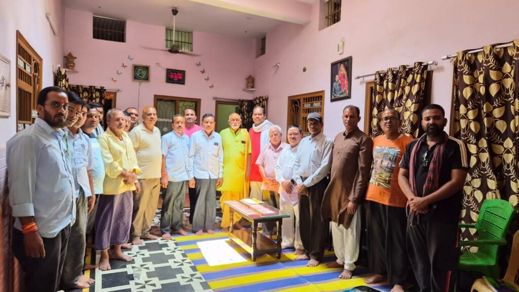 ग्राम नारी में तहसील ब्राह्मण समाज कुरूद की आवश्यक बैठक संपन्न, ग्राम इकाई का हुआ गठन