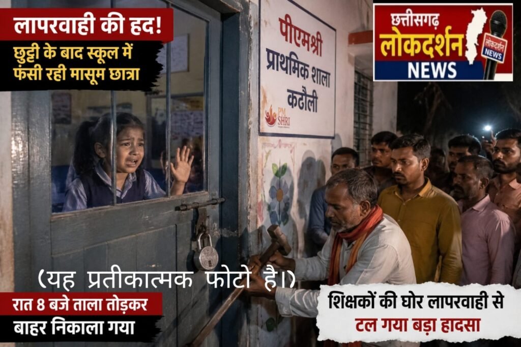 स्कूल बना मासूम के लिए कैदखाना! छुट्टी के बाद कक्षा में बंद रही पहली की छात्रा, रात 8 बजे ताला तोड़कर बचाया गया